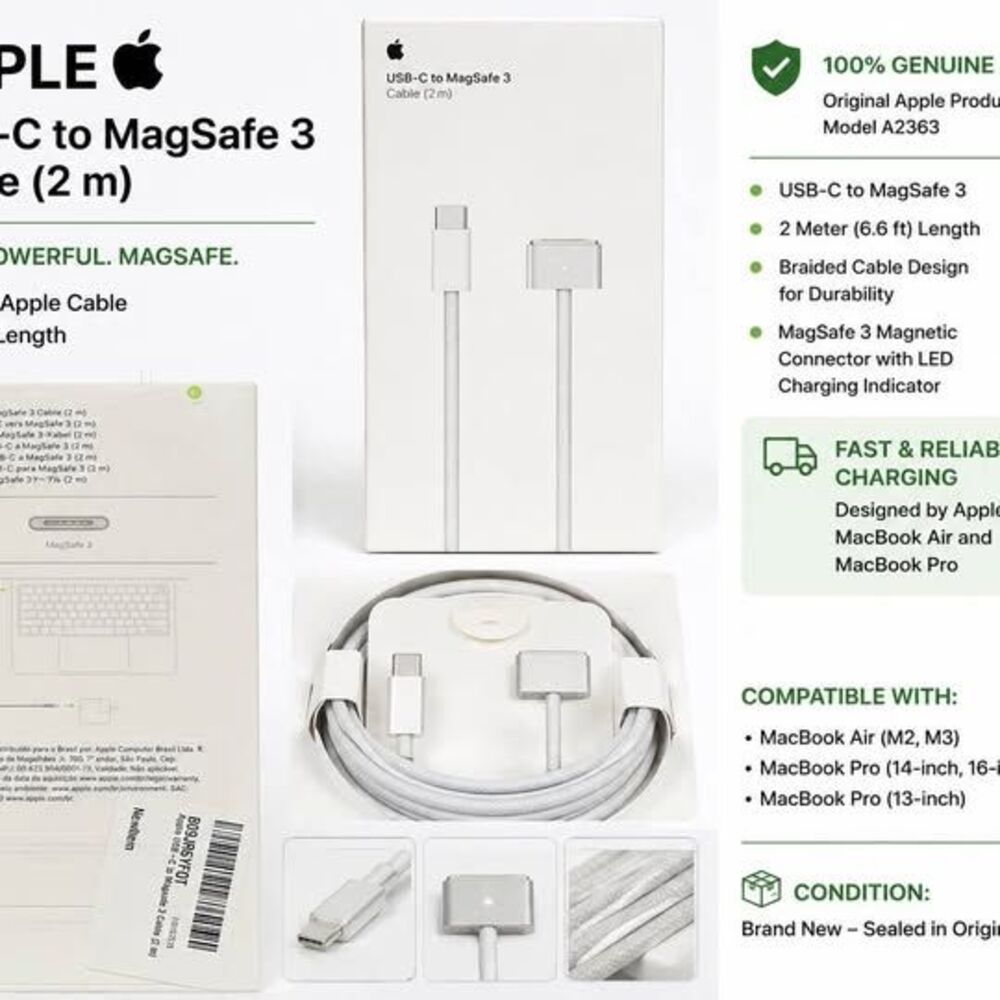 Apple USB-C to MagSafe 3 Cable (2m)
